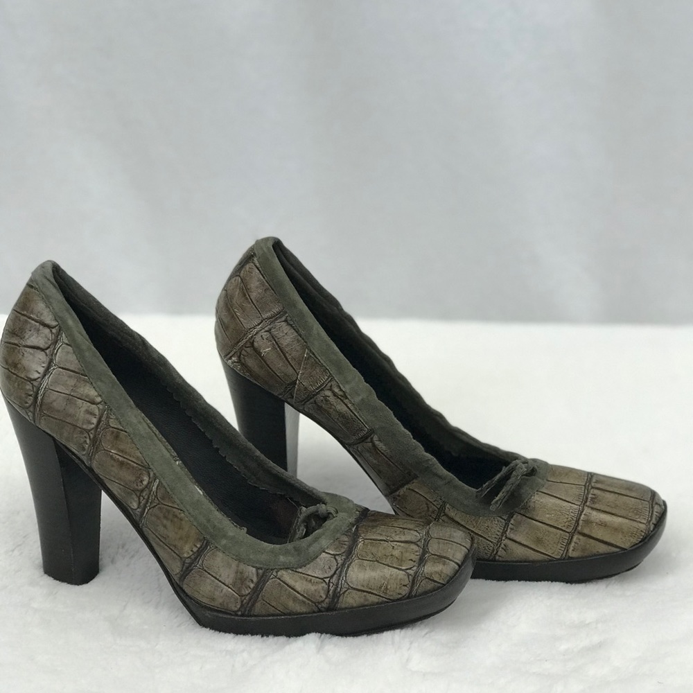 Nine West SHERRIK Leather Dress High Heel Platform - Picture 1 of 3